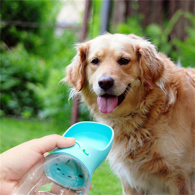 Dog Travel Water Bottle with Drinking Cup | Leakproof