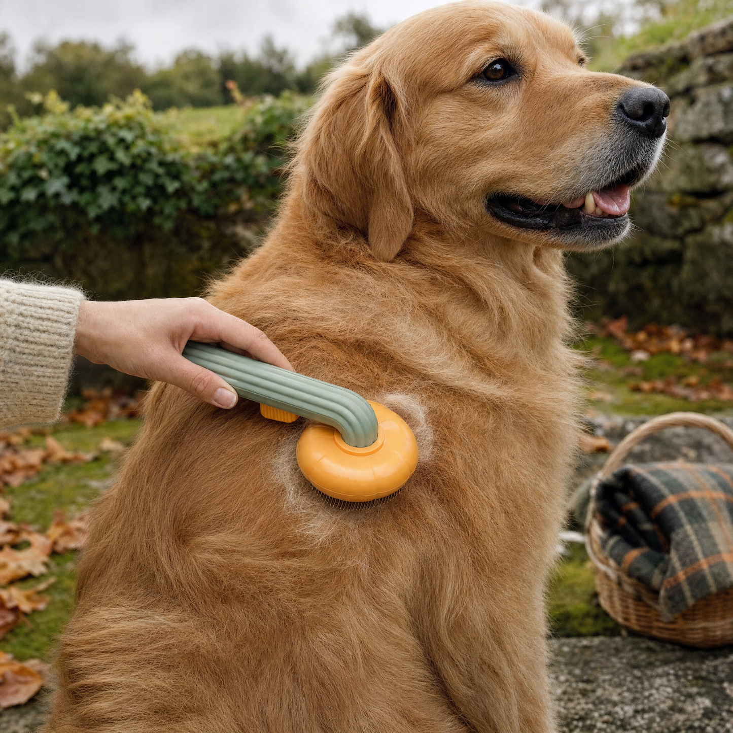 Self-Cleaning Dog Brush | Slicker Brush for Dogs & Cats