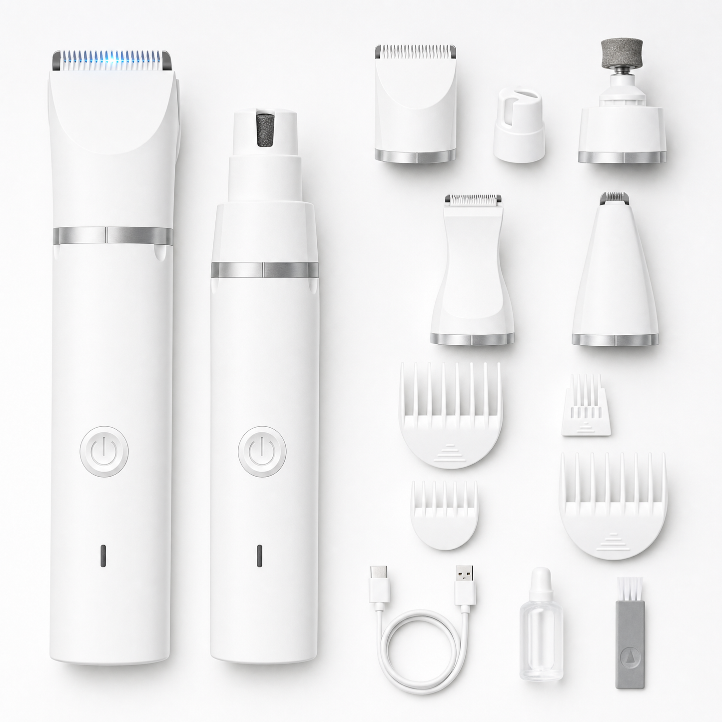 Cordless Dog Grooming Kit | Clippers, Nail Grinder & Trimmer
