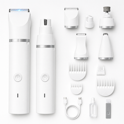 Cordless Dog Grooming Kit | Clippers, Nail Grinder & Trimmer