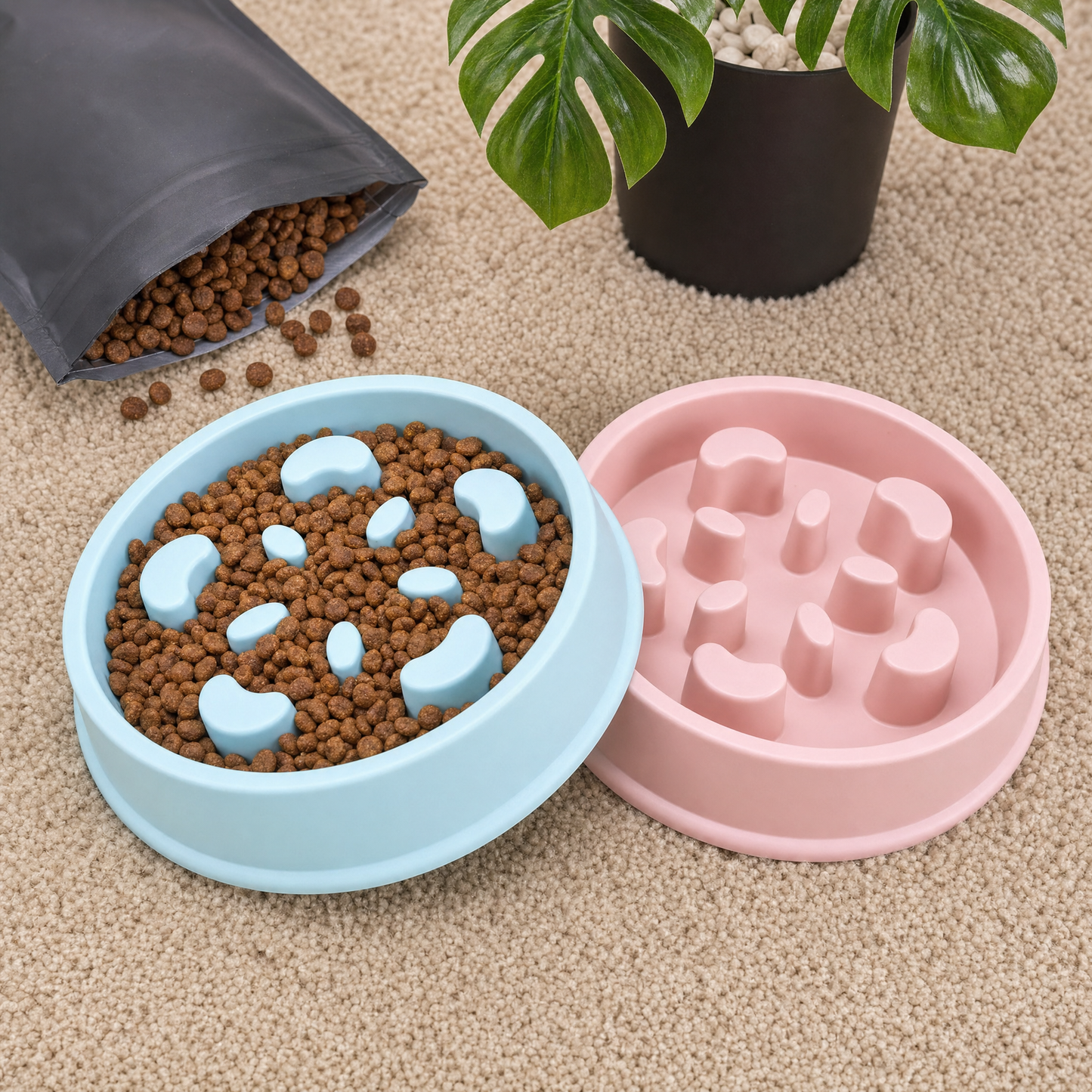 Slow Feeder Puzzle Bowl for Dogs | Anti-Bloat & Anti-Slip
